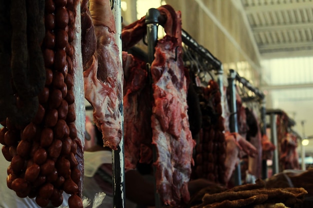 Mercato della carne a Oaxaca, in Messico