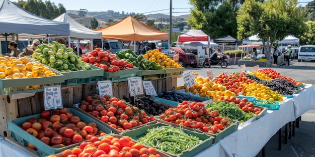 mercato delle verdure e delle frutta IA generativa