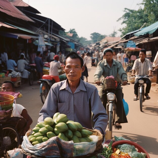 Mercato tradizionale asiatico