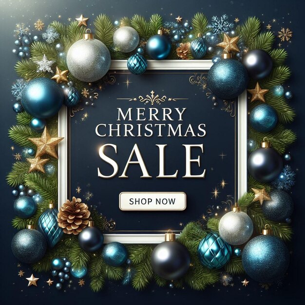 Merry Christmas Sale Background Christmas Sale fino a 50 al giorno