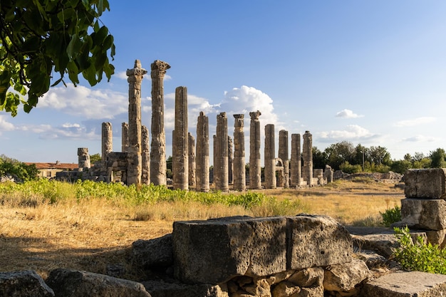 Mersin Turchia 10 agosto 2021 Uzundzhaburch antiche rovine della città nella provincia di Mersin