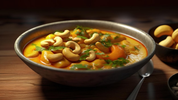 mescolare il curry di verdure