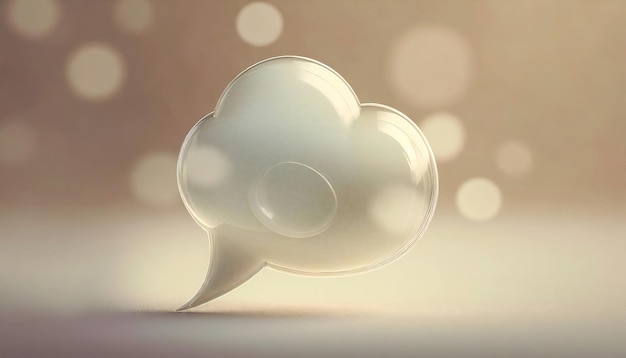 Messaggio a bolla e cornice di chat 3D chat online con discorso o oggetto di conversazione per post sui social media