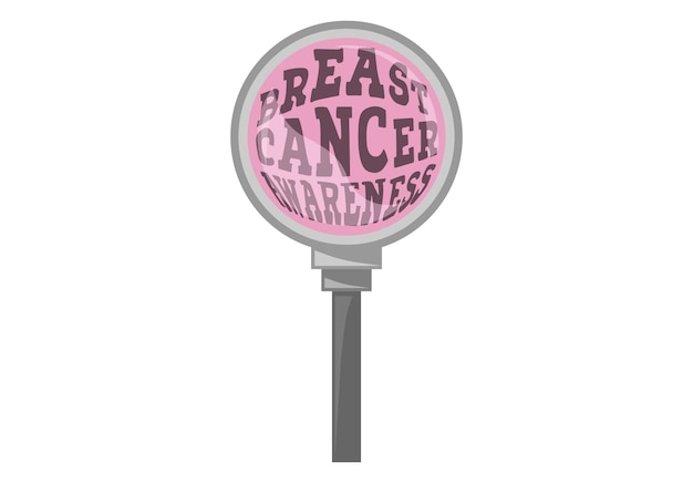 Messaggio di consapevolezza del cancro al seno