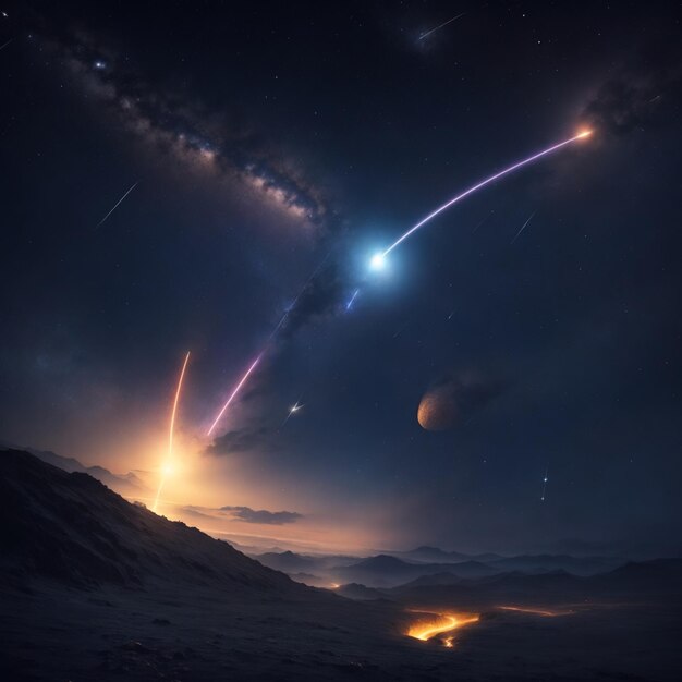 Meteore Stelle cadenti Meteoroidi Piogge di meteore Cadute di stelle cadenti Detriti spaziali Rocce spaziali