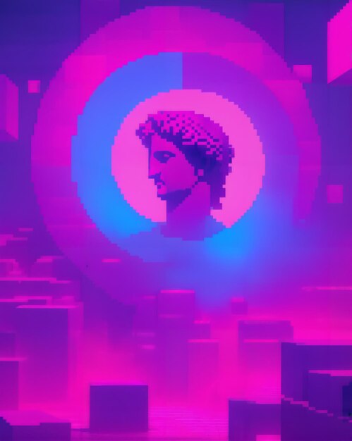 Metodologia greca Vaporwave Pixel Art