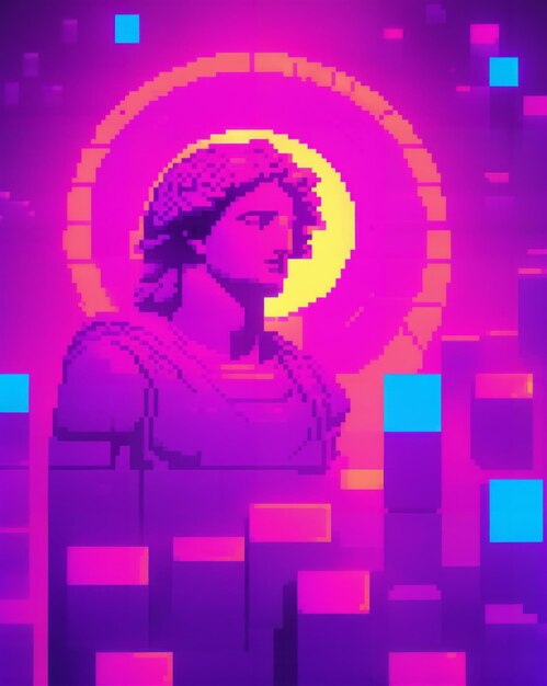 Metodologia greca Vaporwave Pixel Art