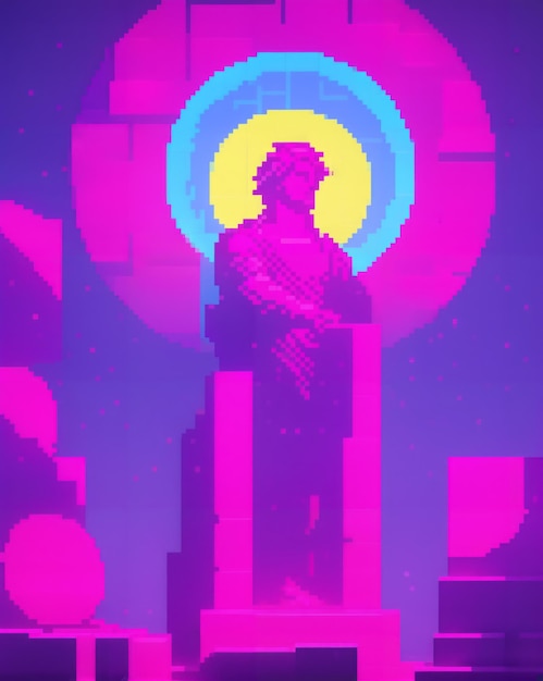 Metodologia greca Vaporwave Pixel Art