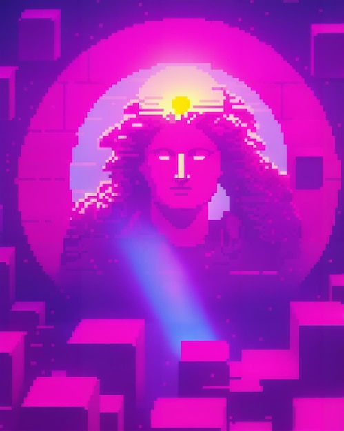 Metodologia greca Vaporwave Pixel Art