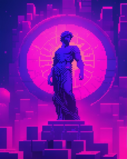 Metodologia greca Vaporwave Pixel Art