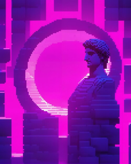 Metodologia greca Vaporwave Pixel Art