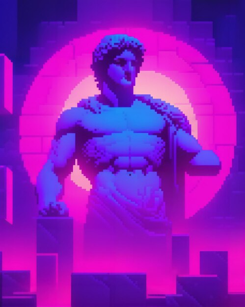 Metodologia greca Vaporwave Pixel Art