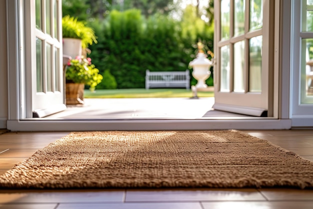 Mettere un tappetino da corridore di alta qualità all'ingresso della casa