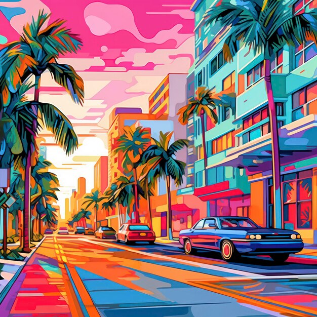 miami colore vibrante