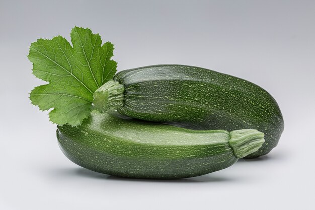 Midollo vegetale (zucchine), isolato su sfondo bianco