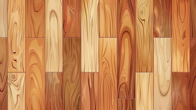 Migliora il tuo design con un'illustrazione di pavimentazione in piastrelle di legno perfetta per gli sfondi