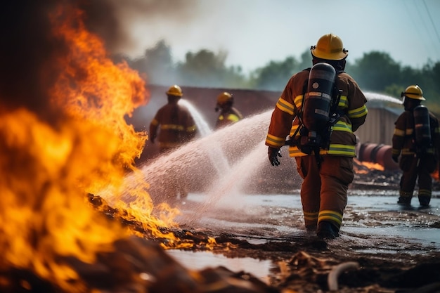 Miglioramento delle abilità antincendio IA generativa per l'estinzione dell'acqua