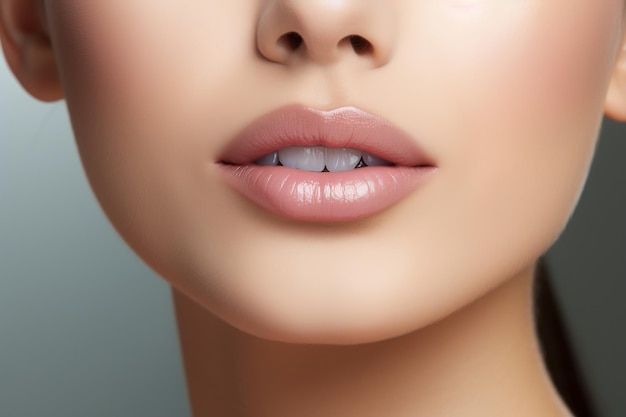 Miglioramento delle labbra con iniezione di AI per l'aumento delle labbra femminili