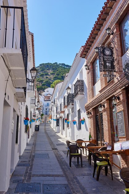 Mijas città vecchia dell'Andalusia Spagna La bellissima città di montagna di Mijas Andalusia Spagna