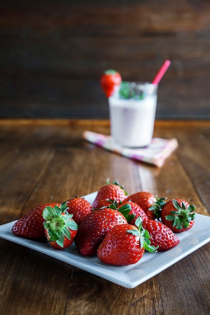 Milkshake alla fragola fresca