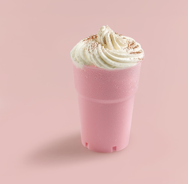 milkshake alla fragola rosa