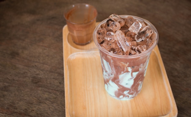 MilkShake di cioccolato di menta fresca rinfrescante