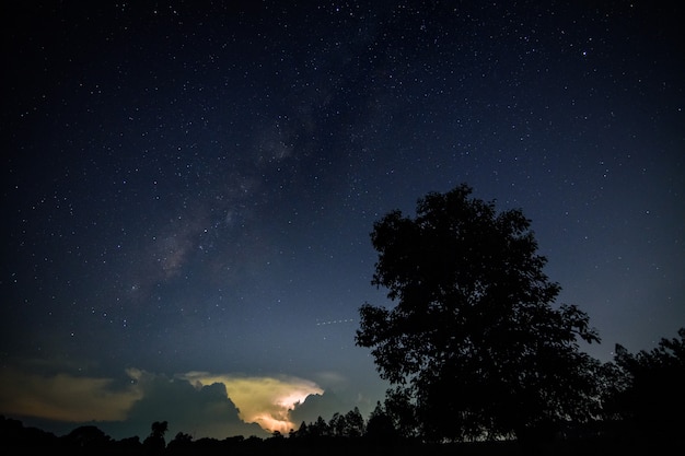 Milkyway e Lightning Sky di notte