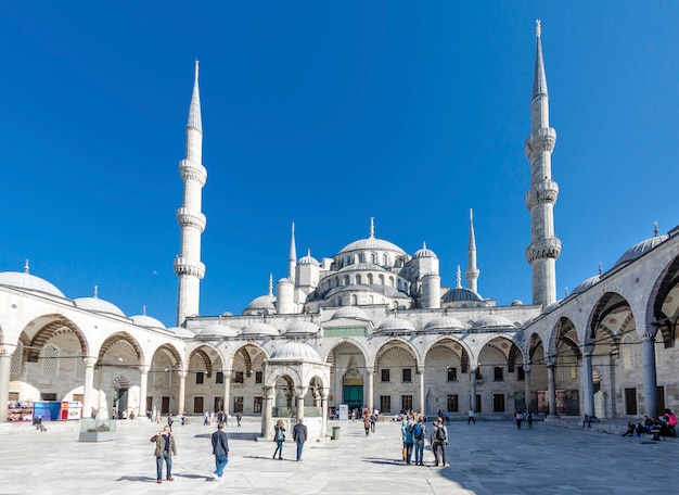 Minareti della Moschea Blu di Istanbul