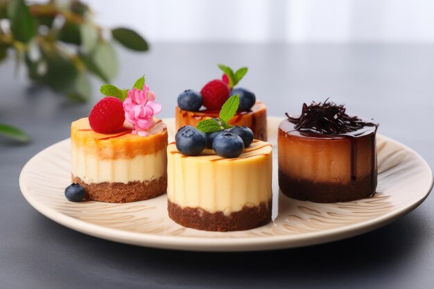 Mini cheesecake assortiti