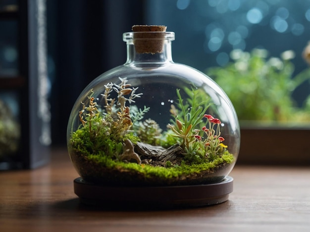 Mini-ecosistema in una bottiglia