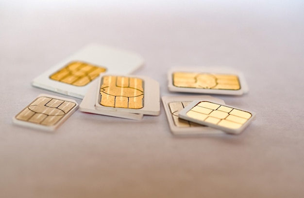 Mini micro e nano sim per telefono