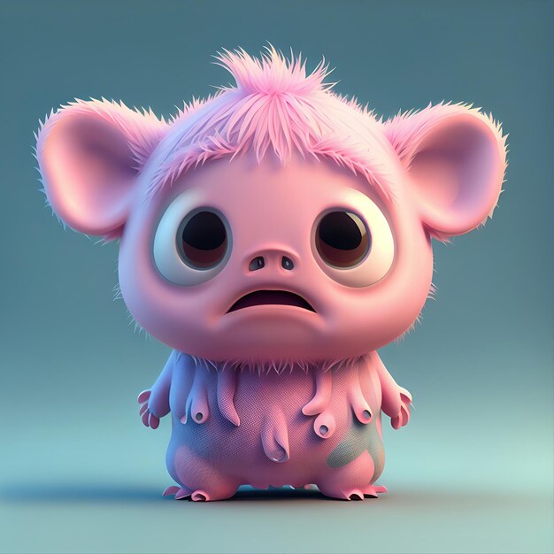 Mini piggy foto in stile pixar 3d