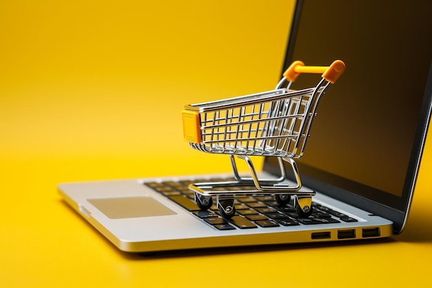 Mini Shopping Cart e Laptop Generative Ai