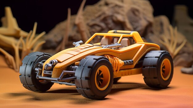 Miniatura fuoristrada del giocattolo Buggy del deserto ispirata a Johnny Quest