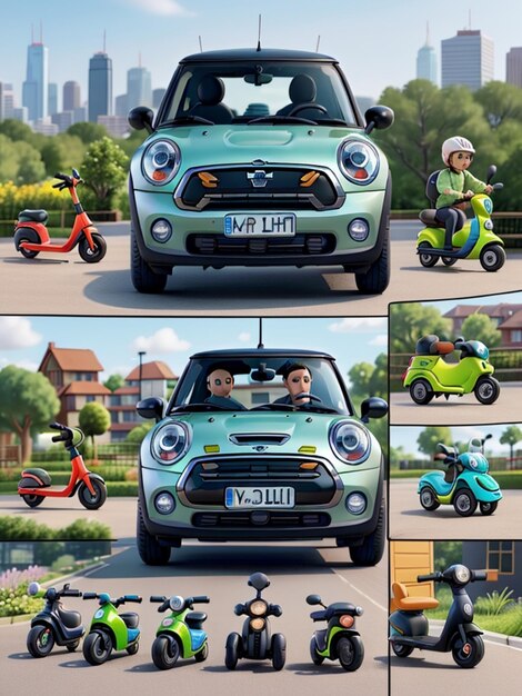 minicar per mobilità a tre ruote