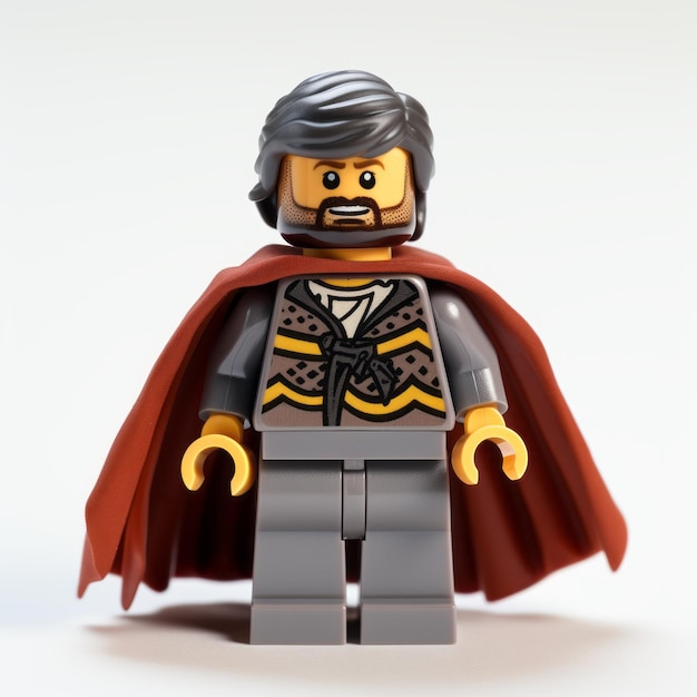 Minifigure Lego con costume ispirato a un manoscritto illuminato