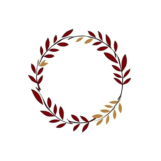 Minimal Vector Holiday Wreath per il Natale di Noel