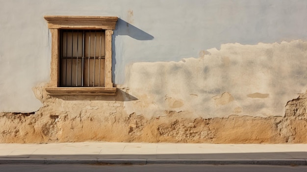 Minimalismo attenuato Una finestra su un muro a San Mision in Messico