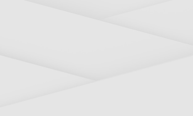 Minimalist clean copy space white background in stacked layers abstract background 3d rendering