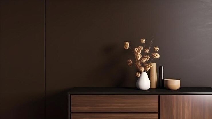 Minimalist Interior of modern interior desige 3D rendering generative ai