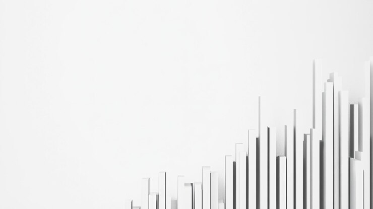 Minimalist Vertical Bars on a White Background