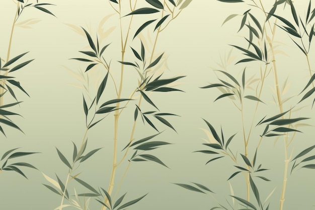 Minimalista Bamboo Pattern Sfondio Generativa AI