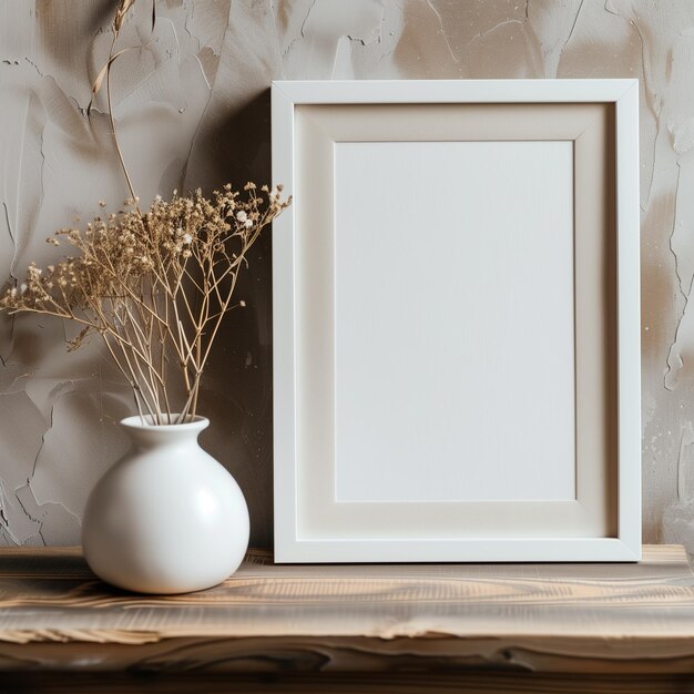 Minimalista Studio Illuminazione MockUp Frame in colori silenziati