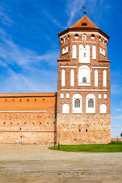 Mir, Bielorussia. Bellissimo antico castello medievale.