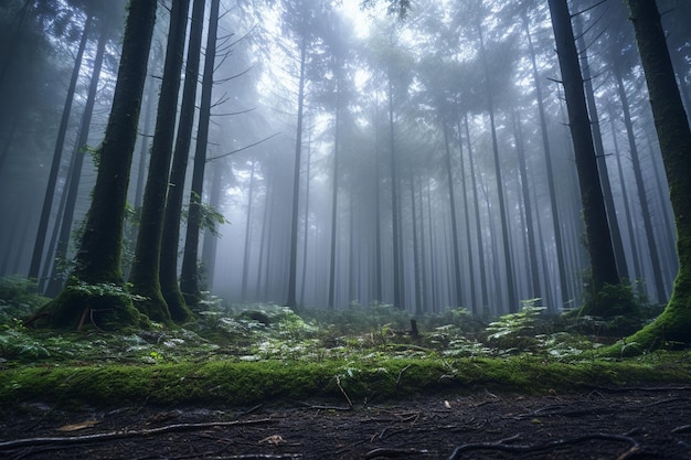 Misteriosa nebbia nelle foreste