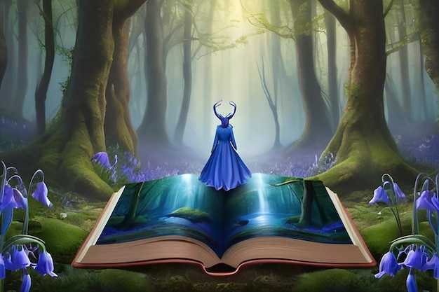 Mistica foresta di Bluebell Incantevole storia fantasy copertina
