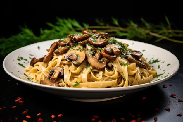 Misto Di Funghi E Pasta