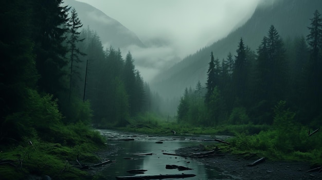 Misty Gothic Forest Una narrazione visiva guidata dalla narrazione in Uhd