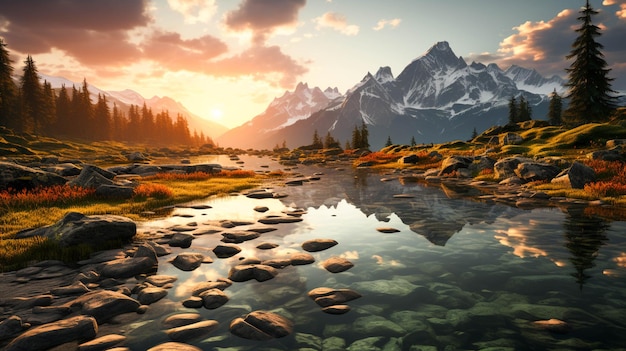 Misurina tramonto con bel sottofondo