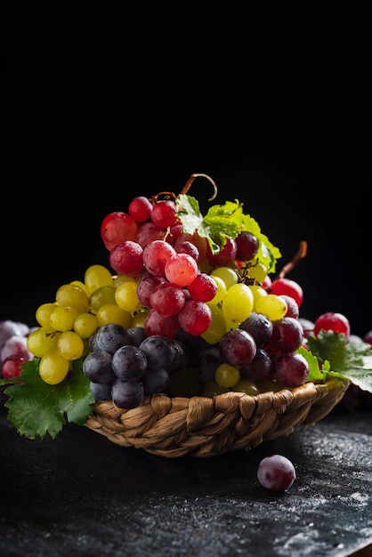 Mix di uva rossa e gialla